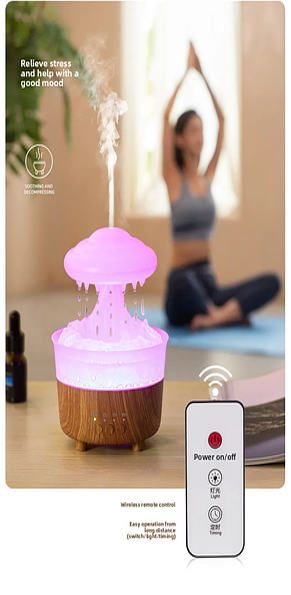 Humidificador Arcoíris Silencioso con Control Remoto Sereni Cloud